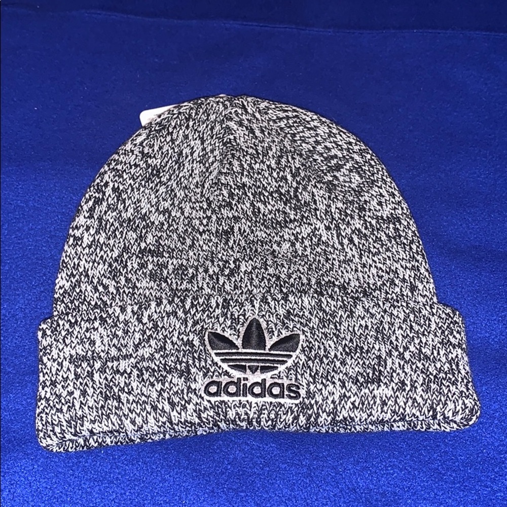 adidas originals trefoil embroidered logo beanie